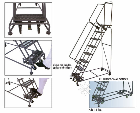 Options for Weight - Actuated Ladders WA-21"D TOP STEP