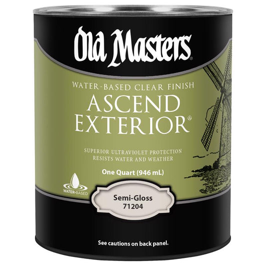 Old Masters Ascend Exterior Semi-Gloss Clear Water-Based Finish 1 qt
