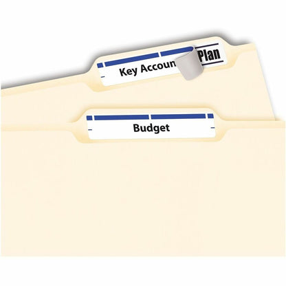 Avery® Blue Filing Labels - Permanent Adhesive - Laser, Inkjet - Blue - 30 / Sheet - 1500 / Box