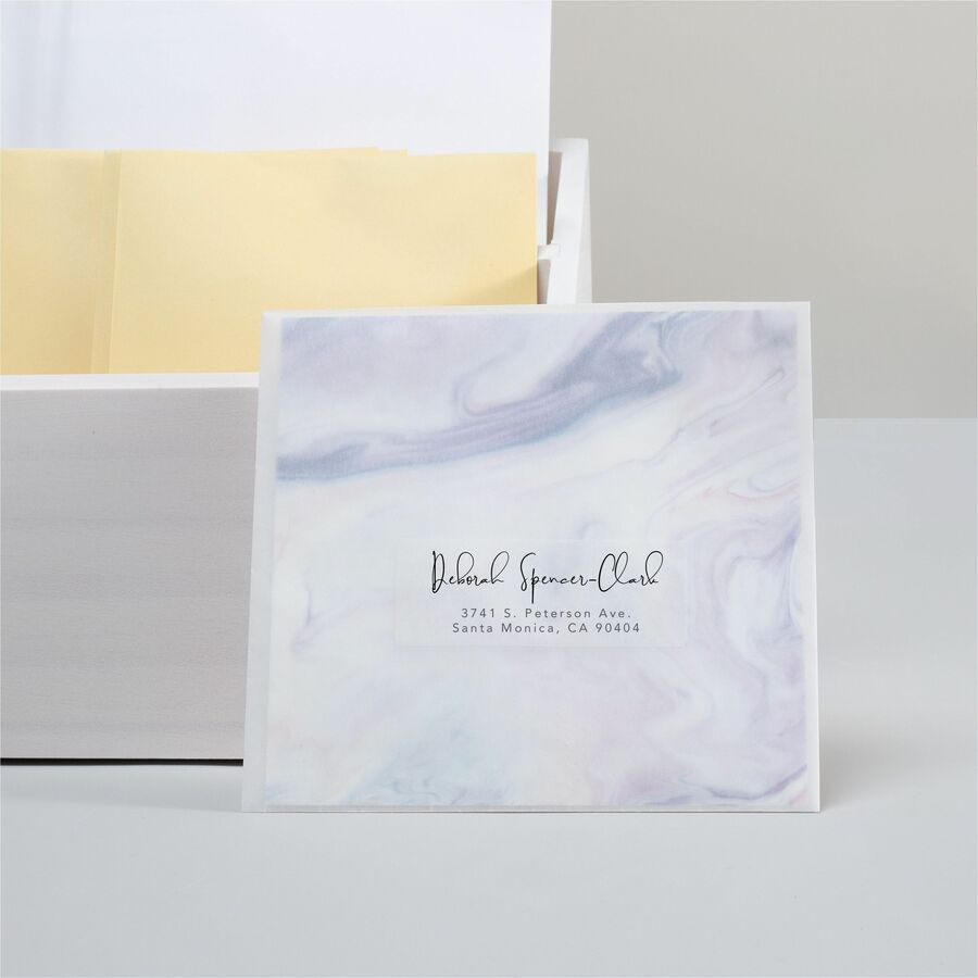 Avery Address Labels, 1" x 2-5/8" , Matte Clear, 1,500ct (5660) - x 1" Width x 2 5/8" Length - Full Sheet - Permanent Ad