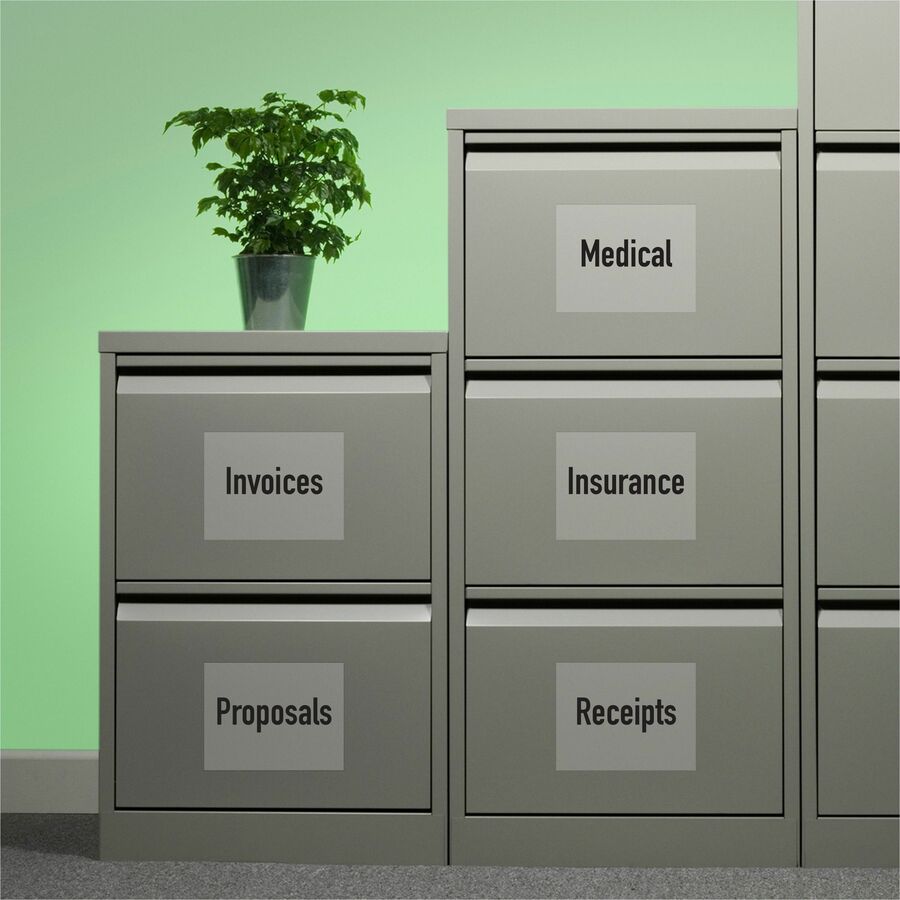 Avery® Shipping Label - 8 1/2" Width x 11" Length - Permanent Adhesive - Rectangle - Inkjet - Matte - Clear - Film - 1 /