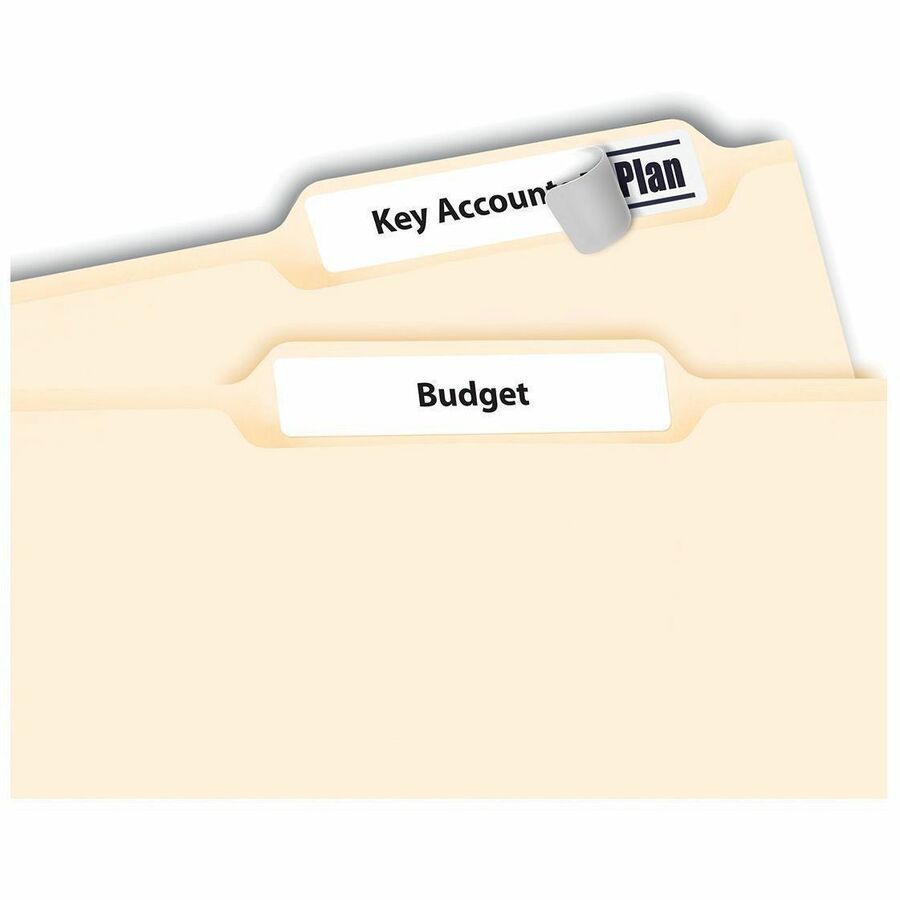 Avery® White Filing Labels - Permanent Adhesive - Laser, Inkjet - White - 30 / Sheet - 1500 / Box