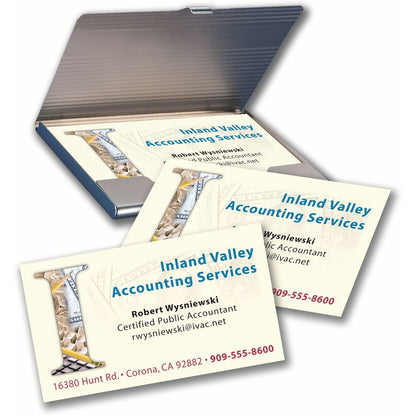 Avery® Sure Feed® Ivory Business Cards - 79 Brightness - A4 - 8 1/2" x 11" - 80 lb Basis Weight - 216 g/m² Grammage - Ma