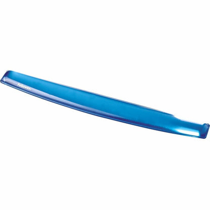 Fellowes Gel Wrist Rest - 0.63" Height x 18.50" Width x 2.25" Depth - Blue - Gel, Rubber, Cloth - Stain Resistant, Skid 