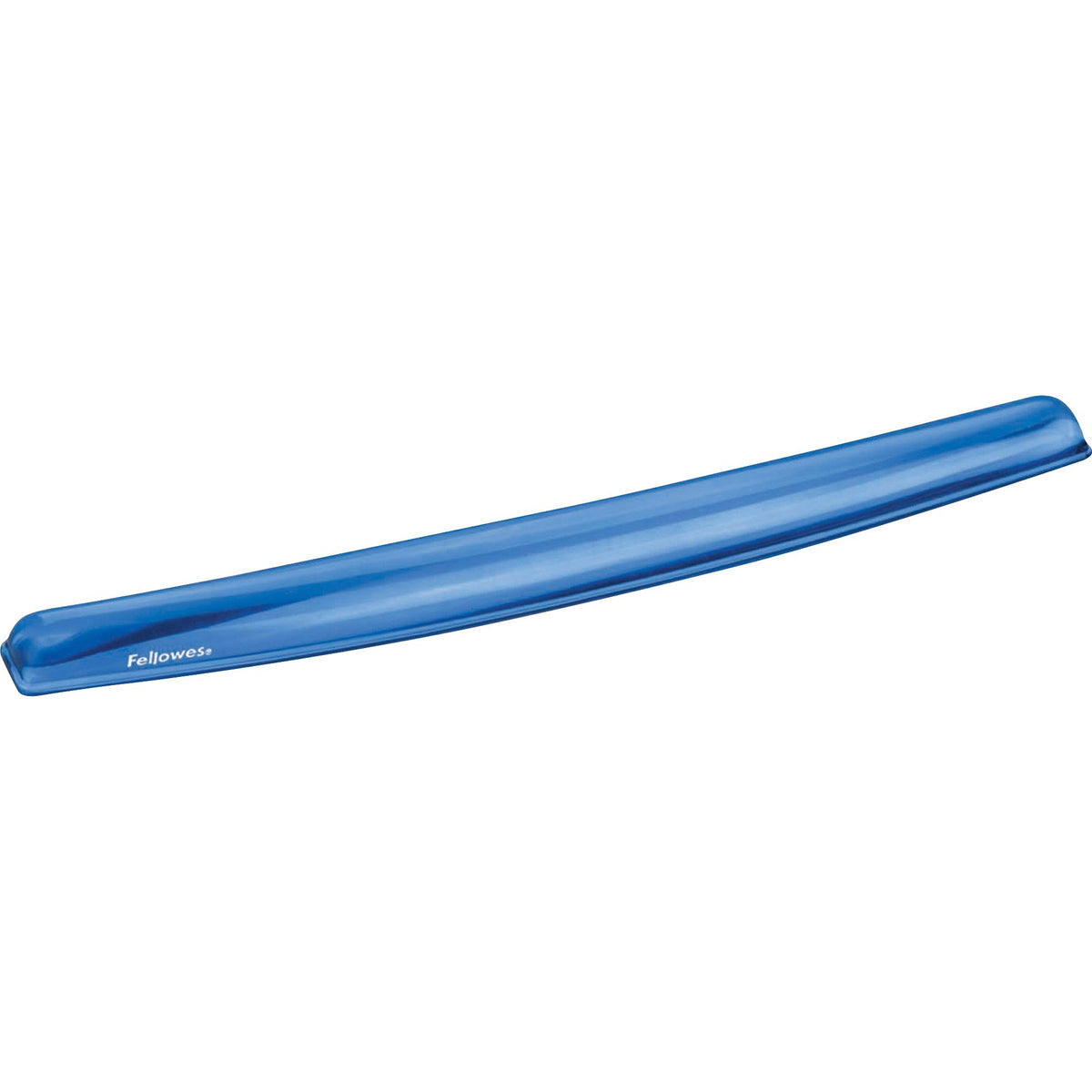 Fellowes Gel Wrist Rest - 0.63" Height x 18.50" Width x 2.25" Depth - Blue - Gel, Rubber, Cloth - Stain Resistant, Skid 