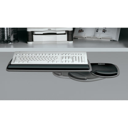 Fellowes Standard Keyboard Tray - 4.5" Height x 30.5" Width x 20" Depth - Graphite, Black - Wood - 1 Each