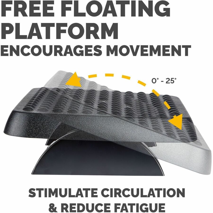 Fellowes Standard Foot Rest - Graphite - 1 Each