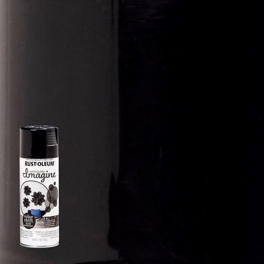 Rust-Oleum Imagine Gloss Black Basecoat Spray Paint 11 oz