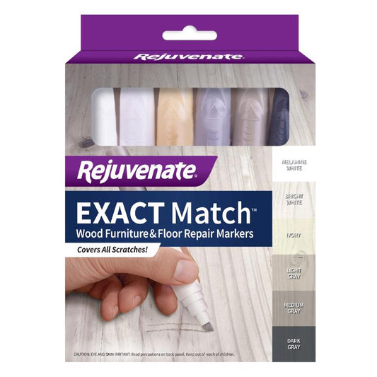 Rejuvenate Assorted Wood Furniture & Floor Repair Markers 6 pk