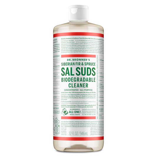 Dr. Bronner's Sal Suds Pine Scent Concentrated Organic Biodegradable Cleaner Liquid 32 oz