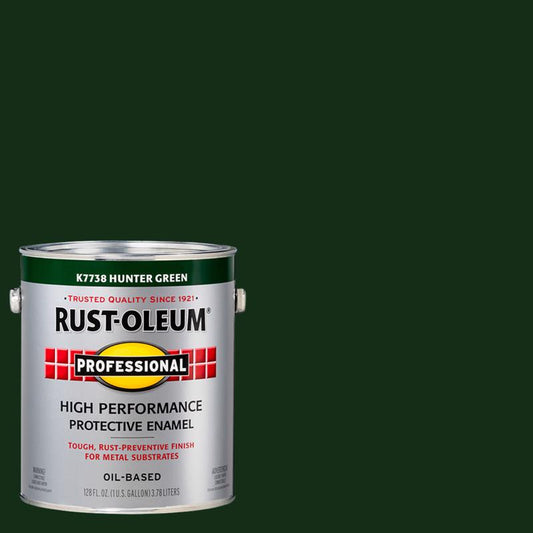 Rust-Oleum Professional Indoor and Outdoor Gloss Hunter Green Enamel Protective Paint 1 gal