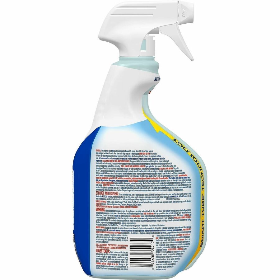 CloroxPro™ Clean-Up Disinfectant Cleaner Spray with Bleach - For Restroom, Fiberglass, Floor, Nonporous Surface - Ready-