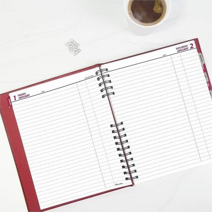 Brownline CoilPro Daily Planner - Daily - 12 Month - January 2027 to December 2027 - 7 7/8" x 10" Sheet Size - Twin Wire