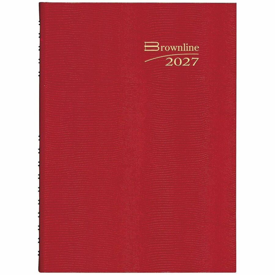 Brownline CoilPro Daily Planner - Daily - 12 Month - January 2027 to December 2027 - 7 7/8" x 10" Sheet Size - Twin Wire