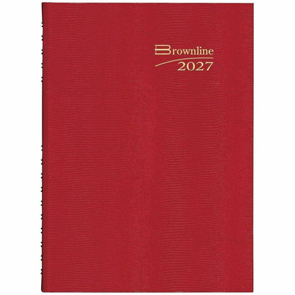 Brownline CoilPro Daily Planner - Daily - 12 Month - January 2027 to December 2027 - 7 7/8" x 10" Sheet Size - Twin Wire
