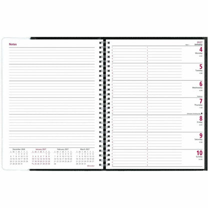 Brownline Pre-Vu 12-Month Weekly Planner - Weekly - 12 Month - January 2027 to December 2027 - 7:00 AM to 6:00 PM - Hour