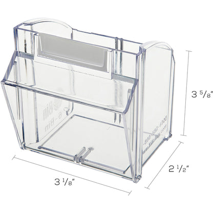 Deflecto Tilt Bin Interlocking Multi-Bin Storage Organizer - 6 Compartment(s) - 4.50" Height x 23.62" Width x 3.62" Dept