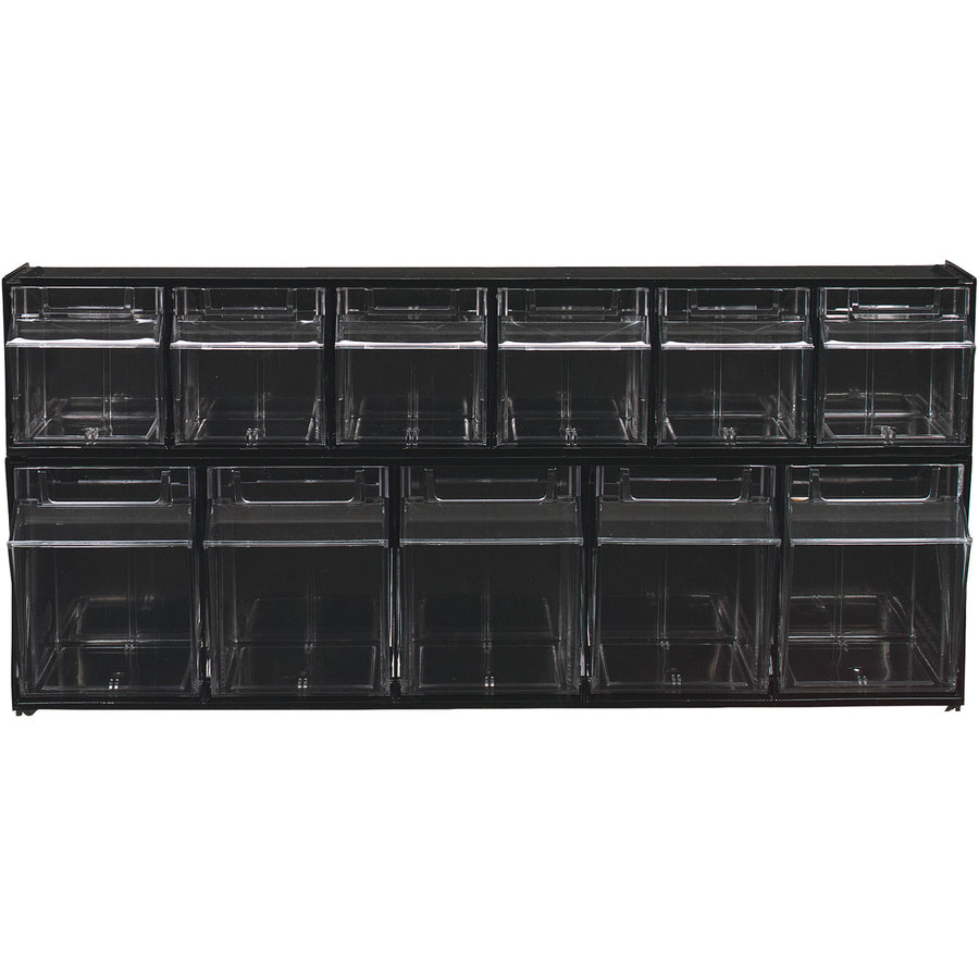 Deflecto Tilt Bin Interlocking Multi-Bin Storage Organizer - 6 Compartment(s) - 4.50" Height x 23.62" Width x 3.62" Dept