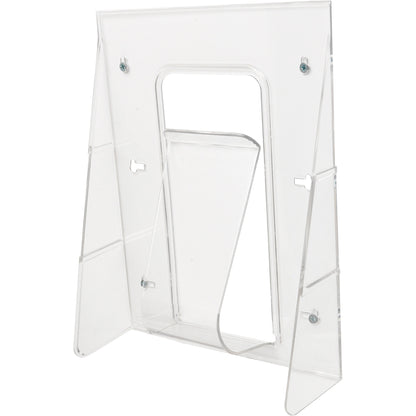 Deflecto Stand-Tall Literature Display - 1 Pocket(s) - 11.75" Height x 9.12" Width x 2.75" Depth - Desktop - Clear - Pla