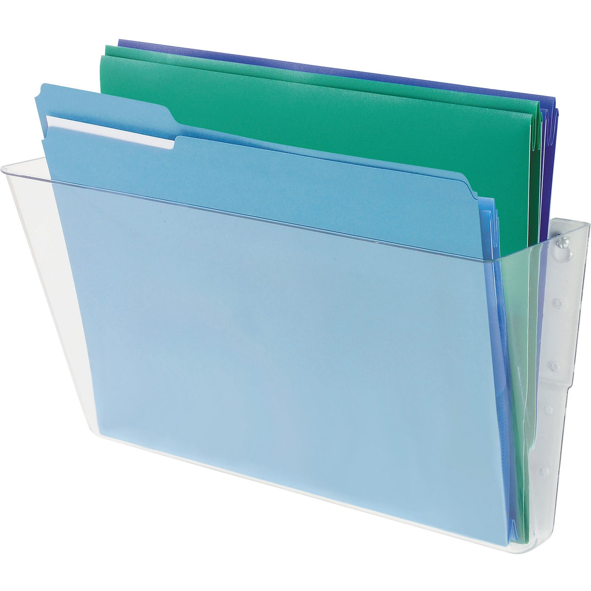 Deflecto EZ Link Stackable DocuPocket - 1 Compartment(s) - 7" Height x 13" Width x 4" Depth - Stackable - Clear - Plasti