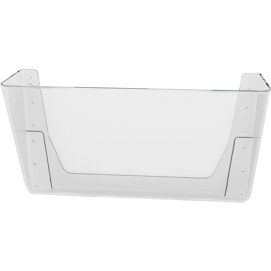 Deflecto EZ Link Stackable DocuPocket - 1 Compartment(s) - 7" Height x 13" Width x 4" Depth - Stackable - Clear - Plasti