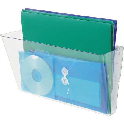 Deflecto EZ Link Stackable DocuPocket - 1 Compartment(s) - 7" Height x 16.25" Width x 4" Depth - Stackable - Clear - 1 E