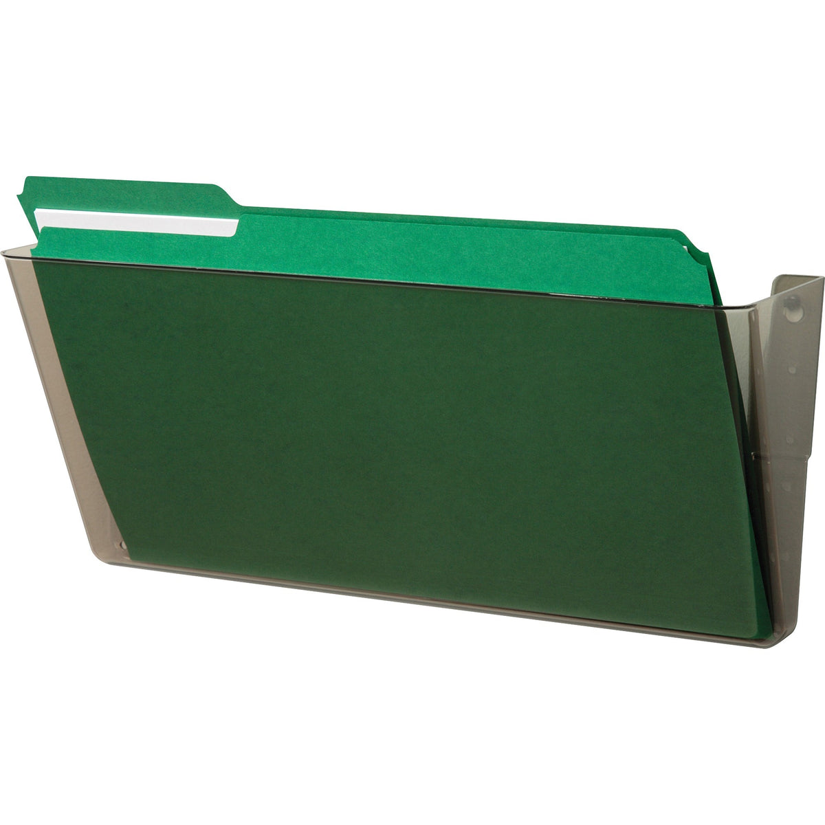 Deflecto EZ Link Stackable DocuPocket - 1 Compartment(s) - 7" Height x 16.25" Width x 4" Depth - Stackable - Smoke - 1 E