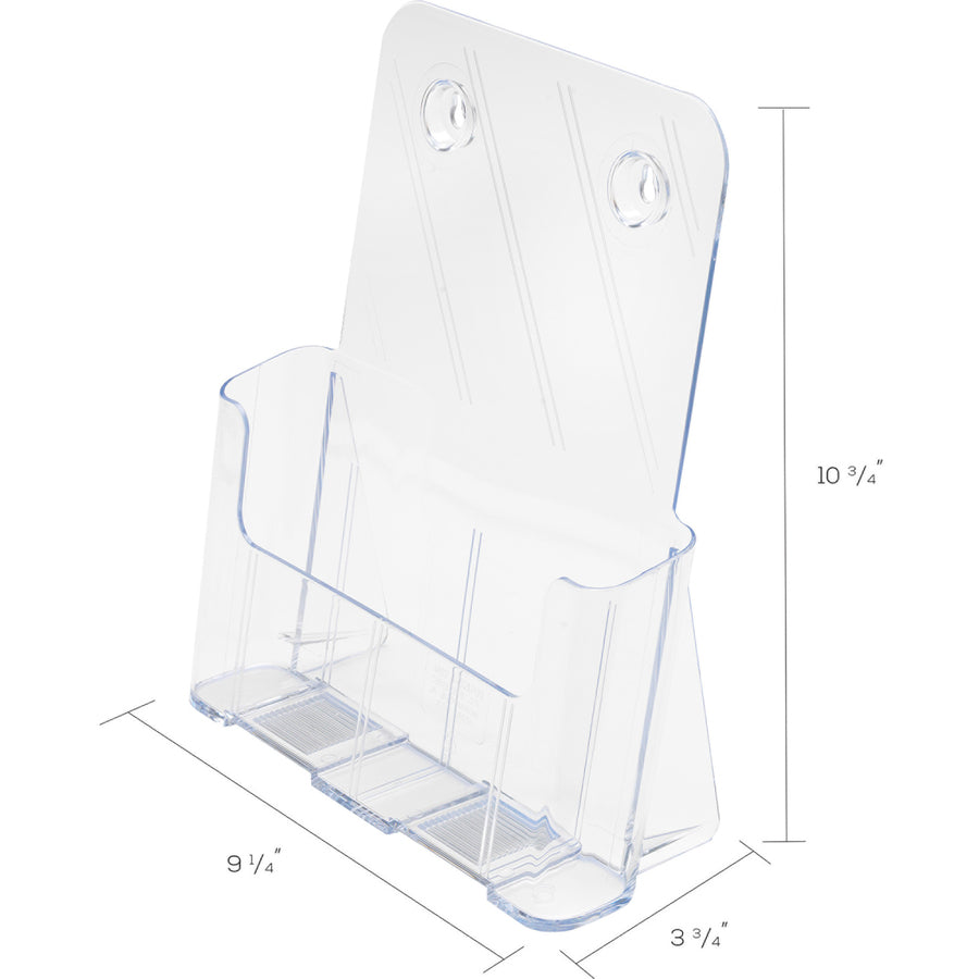 Deflecto Single Compartment DocuHolder - 1 Pocket(s) - 10.75" Height x 9.25" Width x 3.75" Depth - Desktop - Magazine Si