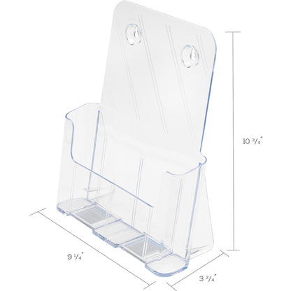 Deflecto Single Compartment DocuHolder - 1 Pocket(s) - 10.75" Height x 9.25" Width x 3.75" Depth - Desktop - Magazine Si