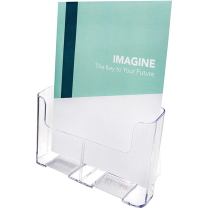 Deflecto Single Compartment DocuHolder - 1 Pocket(s) - 10.75" Height x 9.25" Width x 3.75" Depth - Desktop - Magazine Si
