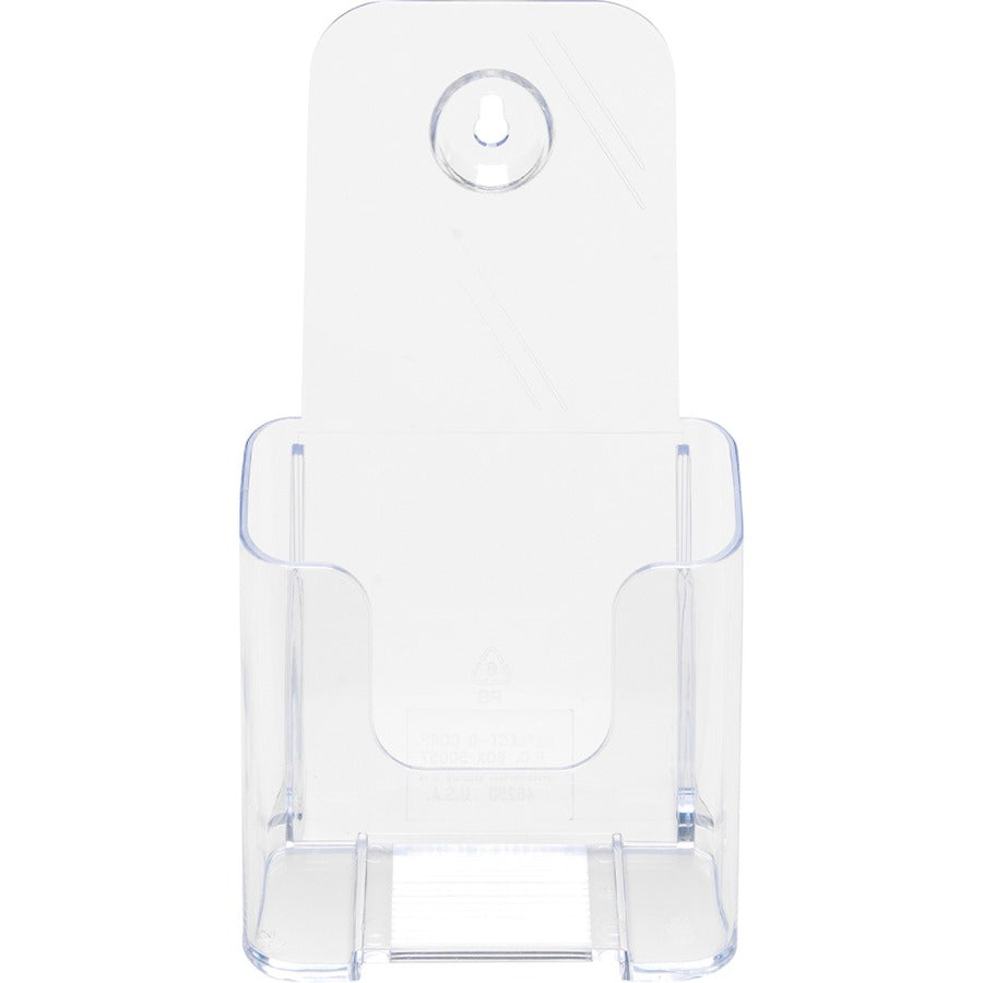 Deflecto Single Compartment DocuHolder - 1 Pocket(s) - 7.75" Height x 4.38" Width x 3.25" Depth - Desktop - Clear - Plas