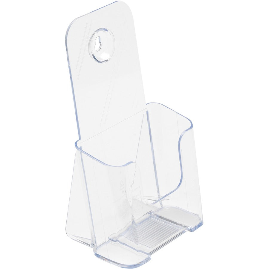 Deflecto Single Compartment DocuHolder - 1 Pocket(s) - 7.75" Height x 4.38" Width x 3.25" Depth - Desktop - Clear - Plas