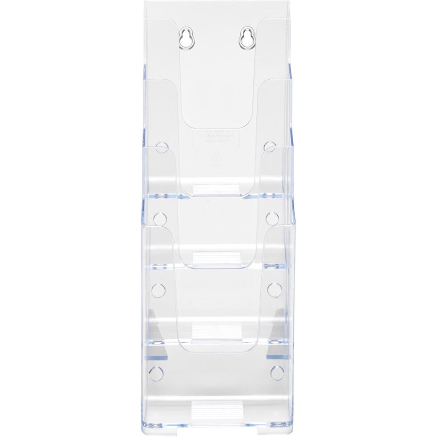Deflecto Multi-Compartment DocuHolder - 4 Pocket(s) - 4 Tier(s) - 10" Height x 4.87" Width x 8" Depth - Desktop - Leafle