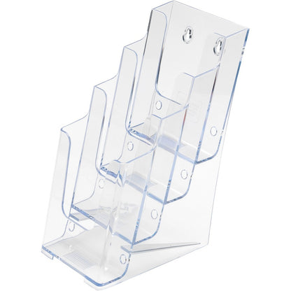 Deflecto Multi-Compartment DocuHolder - 4 Pocket(s) - 4 Tier(s) - 10" Height x 4.87" Width x 8" Depth - Desktop - Leafle