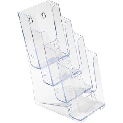 Deflecto Multi-Compartment DocuHolder - 4 Pocket(s) - 4 Tier(s) - 10" Height x 4.87" Width x 8" Depth - Desktop - Leafle