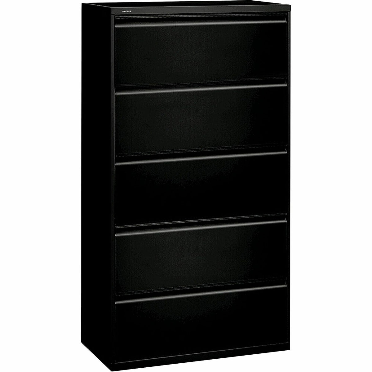 HON 800 Series Lateral File - 5-Drawer - 36" Width x 18" Depth x 64.2" Height - 2 x Shelf(ves) - 5 x Drawer(s) - Legal, 