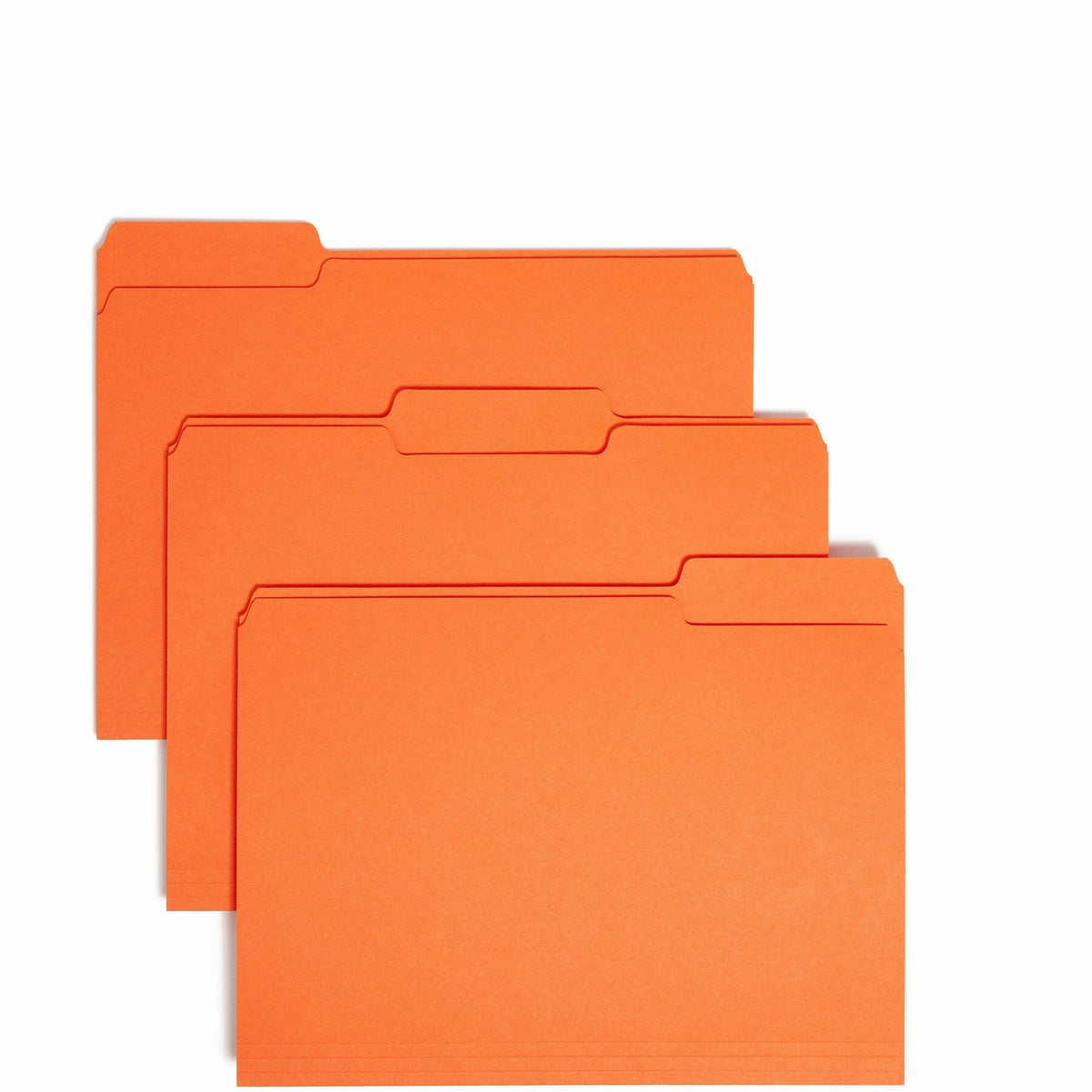 Smead 1/3 Tab Cut Letter Recycled Interior File Folder - 8 1/2" x 11" - 3/4" Expansion - Top Tab Location - Assorted Tab