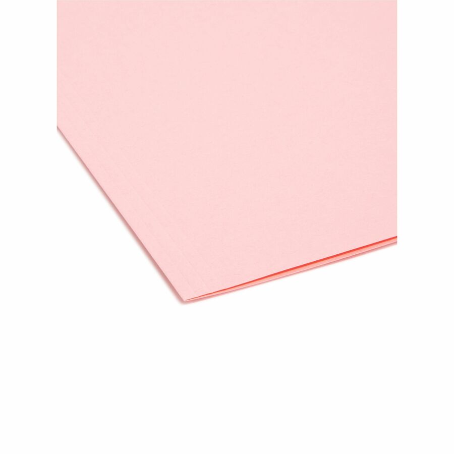 Smead 1/3 Tab Cut Letter Recycled Interior File Folder - 8 1/2" x 11" - 3/4" Expansion - Top Tab Location - Assorted Tab