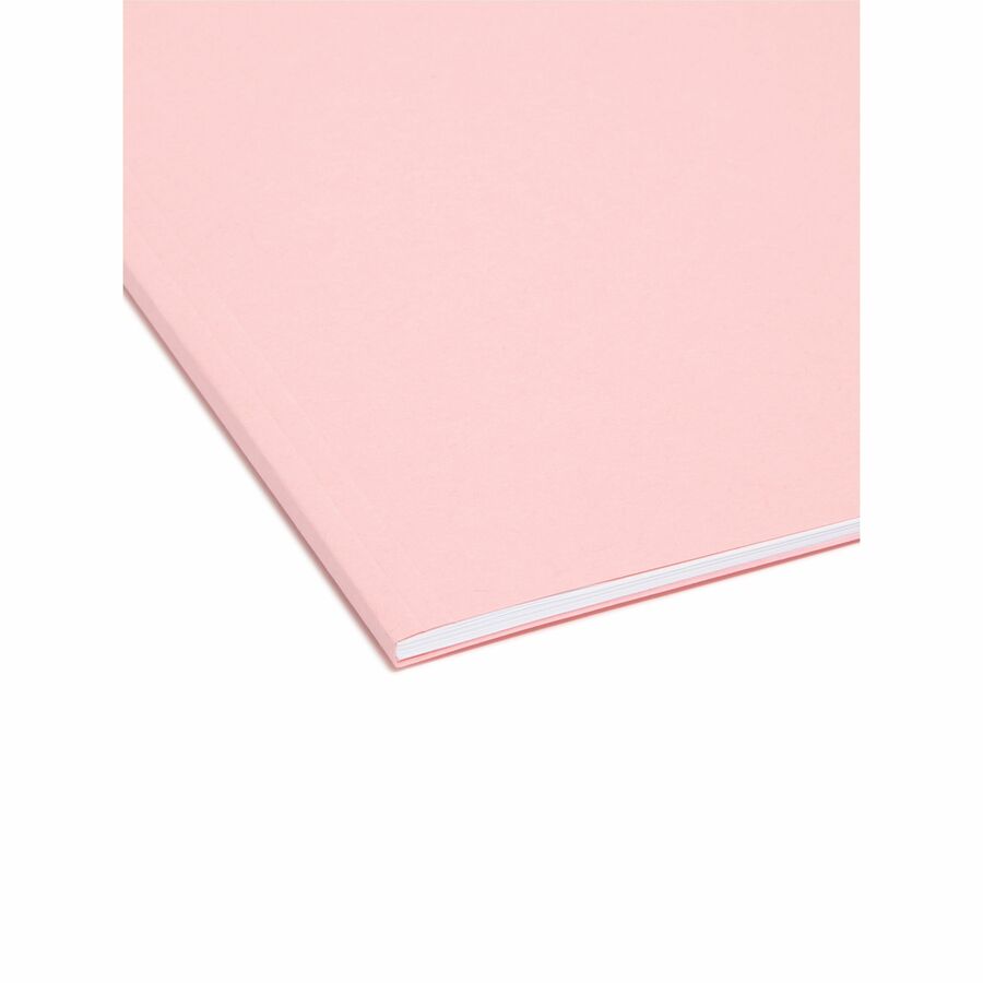 Smead 1/3 Tab Cut Letter Recycled Interior File Folder - 8 1/2" x 11" - 3/4" Expansion - Top Tab Location - Assorted Tab