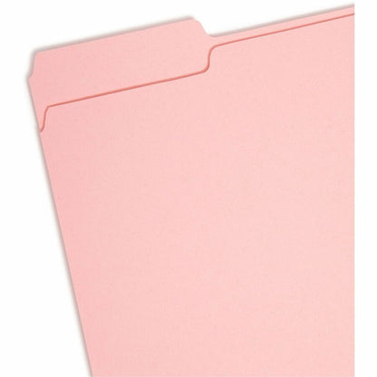 Smead 1/3 Tab Cut Letter Recycled Interior File Folder - 8 1/2" x 11" - 3/4" Expansion - Top Tab Location - Assorted Tab