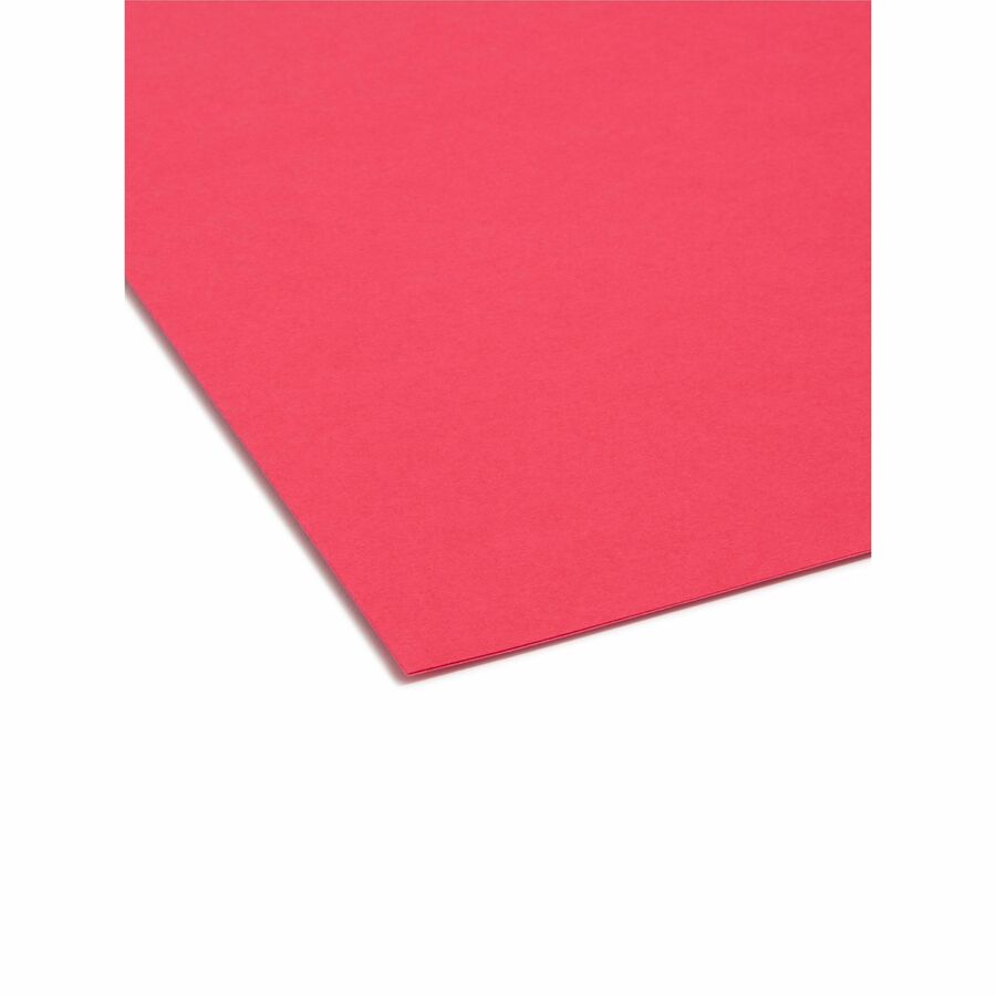 Smead 1/3 Tab Cut Letter Recycled Interior File Folder - 8 1/2" x 11" - 3/4" Expansion - Top Tab Location - Assorted Tab