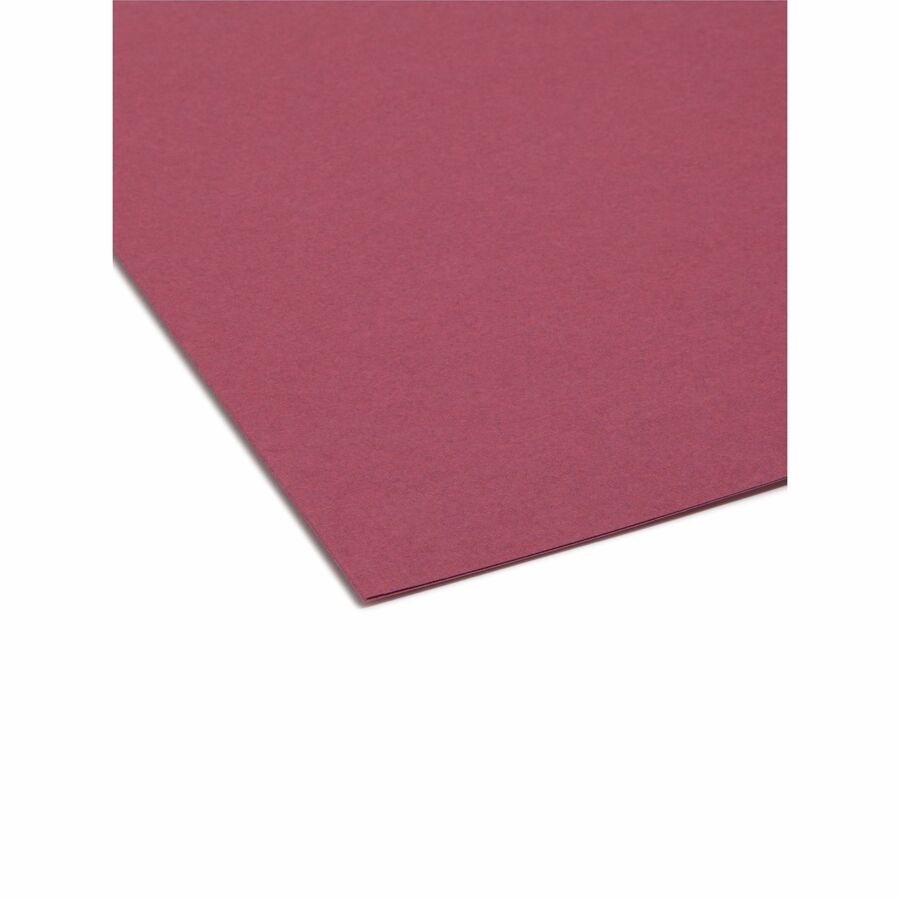 Smead 1/3 Tab Cut Letter Recycled Interior File Folder - 8 1/2" x 11" - 3/4" Expansion - Top Tab Location - Assorted Tab