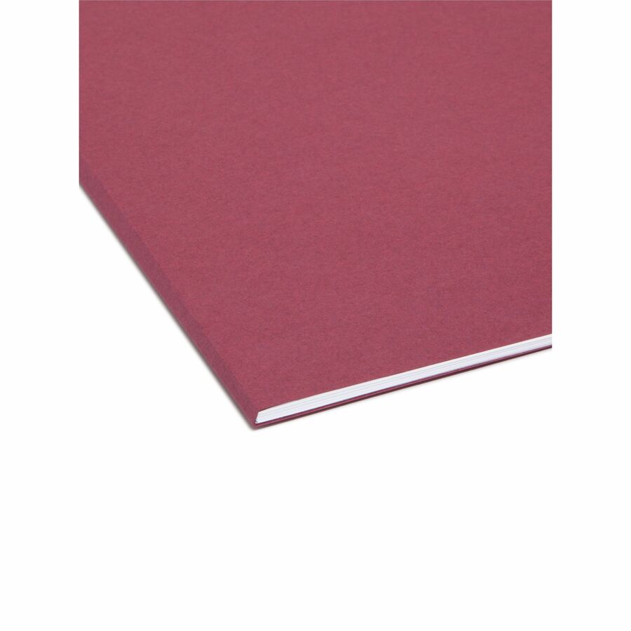 Smead 1/3 Tab Cut Letter Recycled Interior File Folder - 8 1/2" x 11" - 3/4" Expansion - Top Tab Location - Assorted Tab
