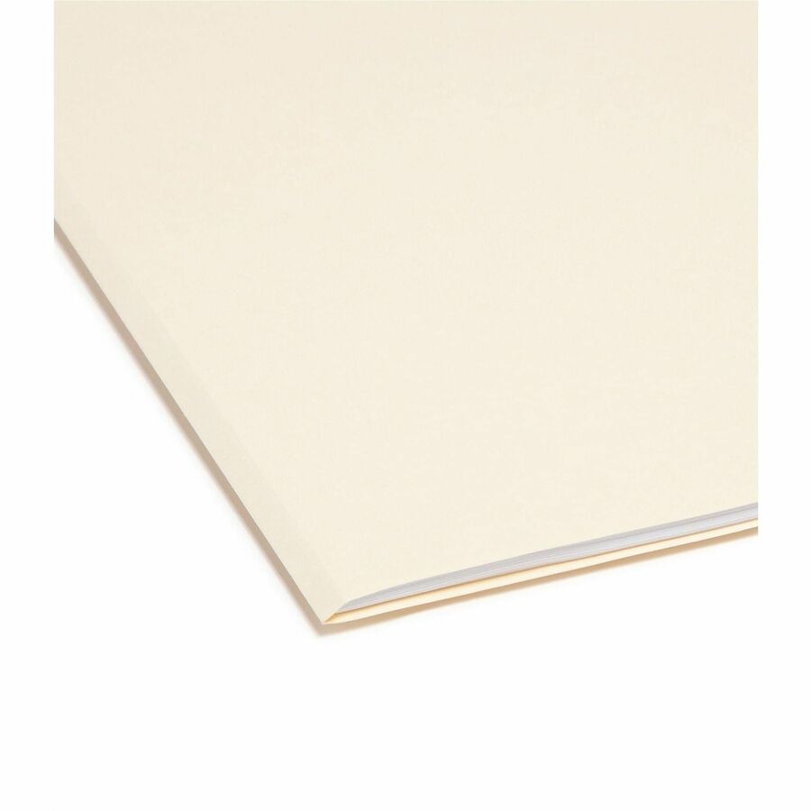 Smead 1/3 Tab Cut Letter Recycled Top Tab File Folder - 8 1/2" x 11" - 3/4" Expansion - Top Tab Location - Left Tab Posi