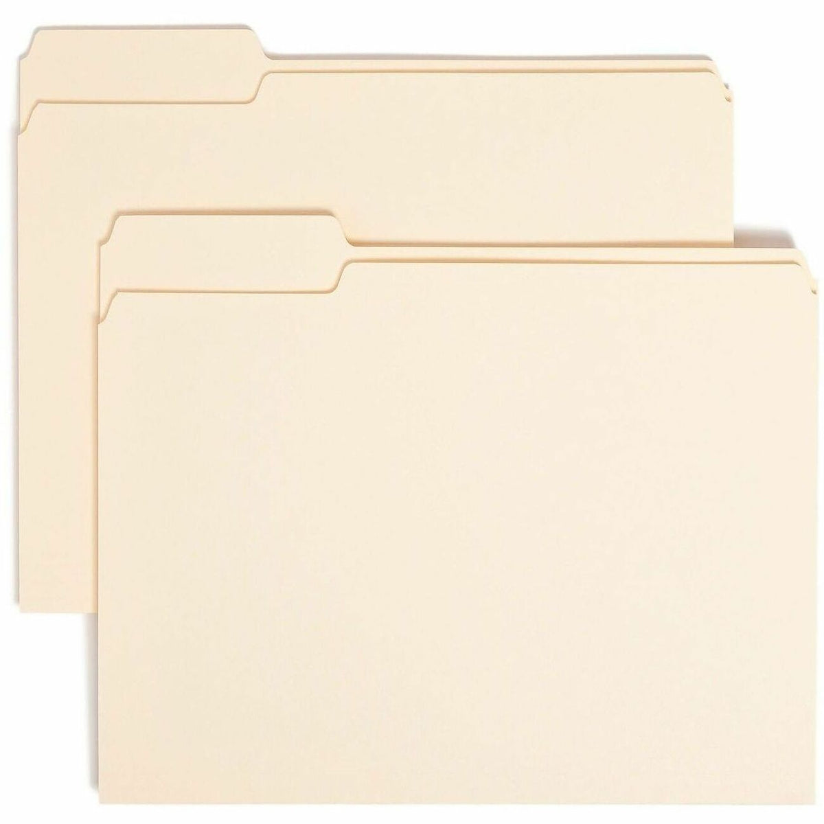 Smead 1/3 Tab Cut Letter Recycled Top Tab File Folder - 8 1/2" x 11" - 3/4" Expansion - Top Tab Location - Left Tab Posi