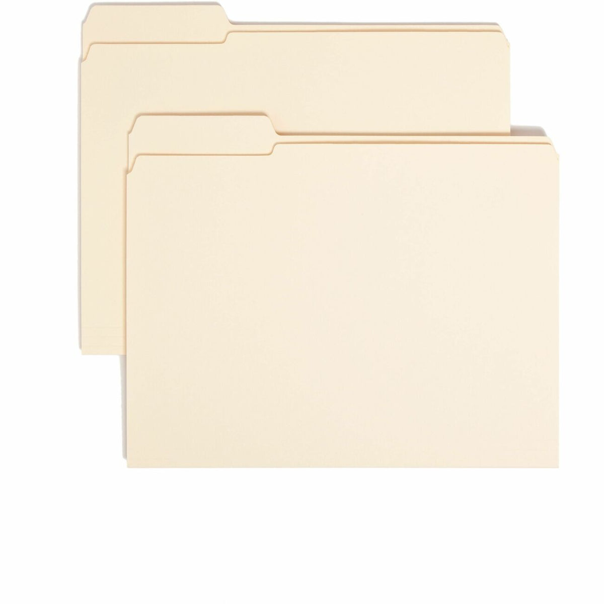 Smead 1/3 Tab Cut Letter Recycled Top Tab File Folder - 8 1/2" x 11" - 3/4" Expansion - Top Tab Location - Left Tab Posi