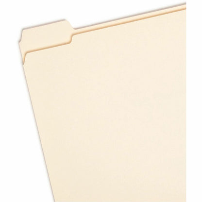 Smead 1/5 Tab Cut Letter Recycled Top Tab File Folder - 8 1/2" x 11" - 3/4" Expansion - Top Tab Location - Assorted Tab 