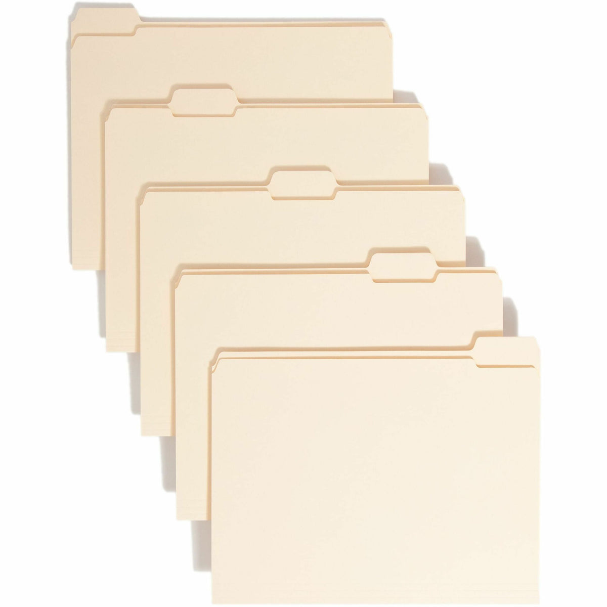 Smead 1/5 Tab Cut Letter Recycled Top Tab File Folder - 8 1/2" x 11" - 3/4" Expansion - Top Tab Location - Assorted Tab 