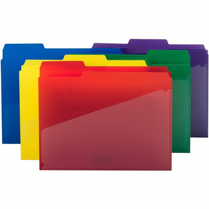 Smead 1/3 Tab Cut Letter Top Tab File Folder - 8 1/2" x 11" - 3/4" Expansion - Top Tab Location - Assorted Tab Position 