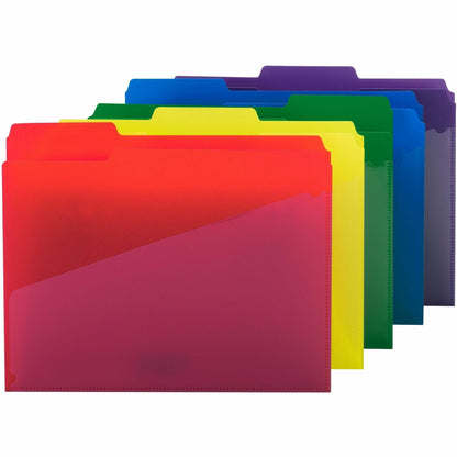 Smead 1/3 Tab Cut Letter Top Tab File Folder - 8 1/2" x 11" - 3/4" Expansion - Top Tab Location - Assorted Tab Position 